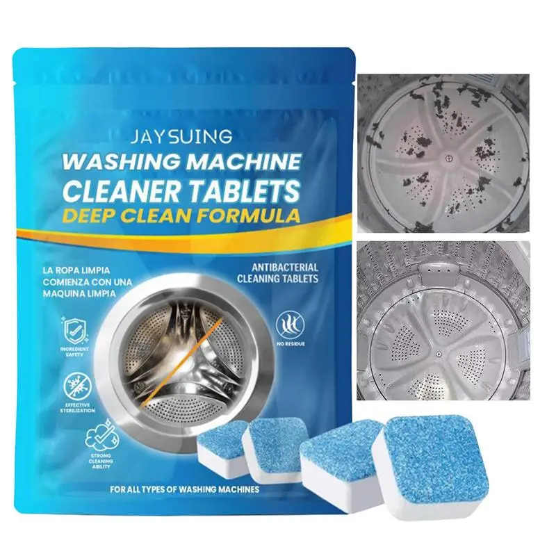 

Cleaner For Washing Machine Clothes Washer Cleaner Tablets Cleaning Tablet Eliminate Odor Deep Cleaning Instant Clean For Front