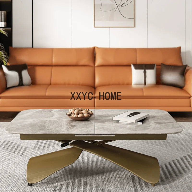 Регулируемый Простой Прозрачный напольный Маленький журнальный столик