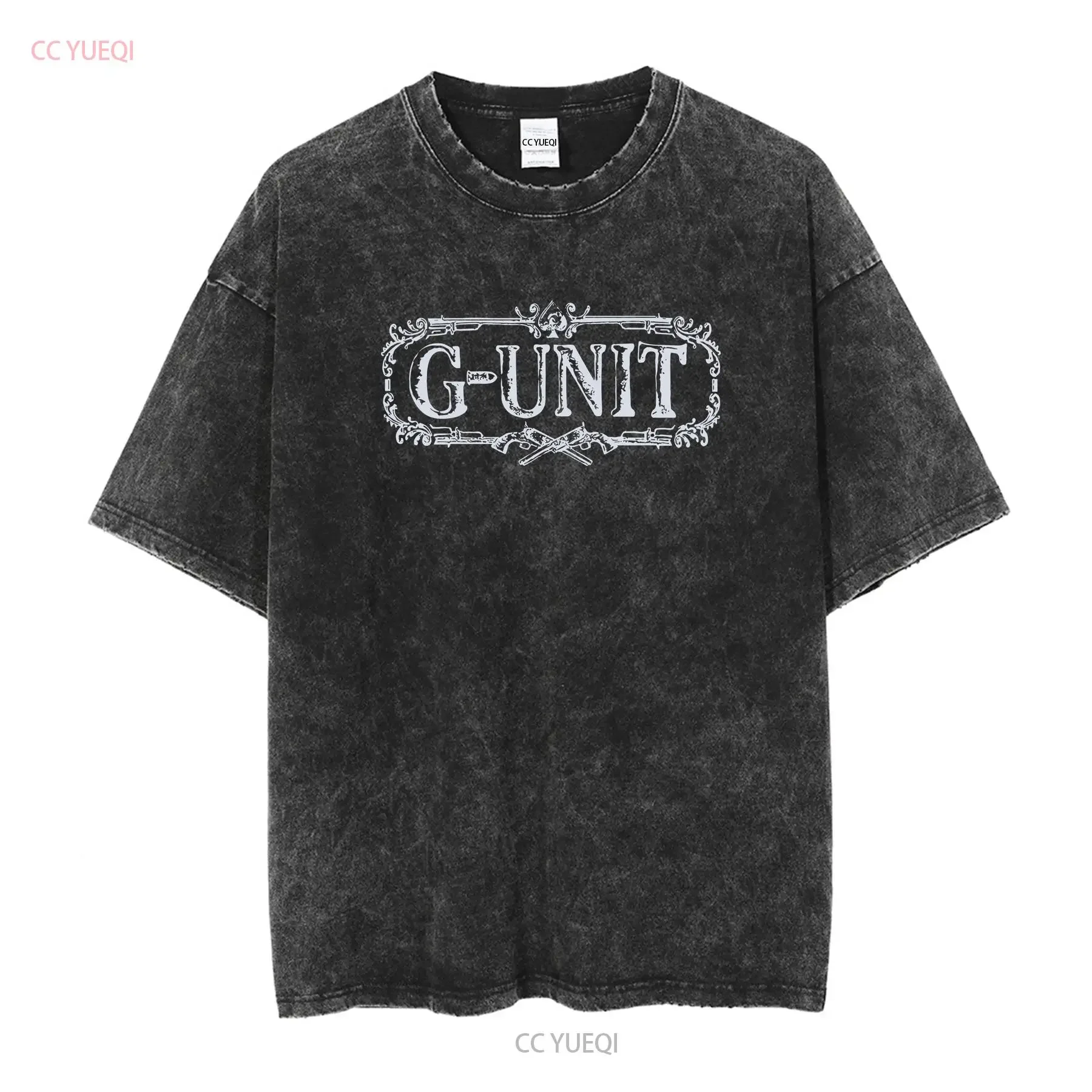 Фото Винтажная футболка G UniT мужская 2XL в стиле хип-хоп 50 Cent Y2K двусторонняя редкая винтажная стираная слегка унисекс универсальная дышащая №2