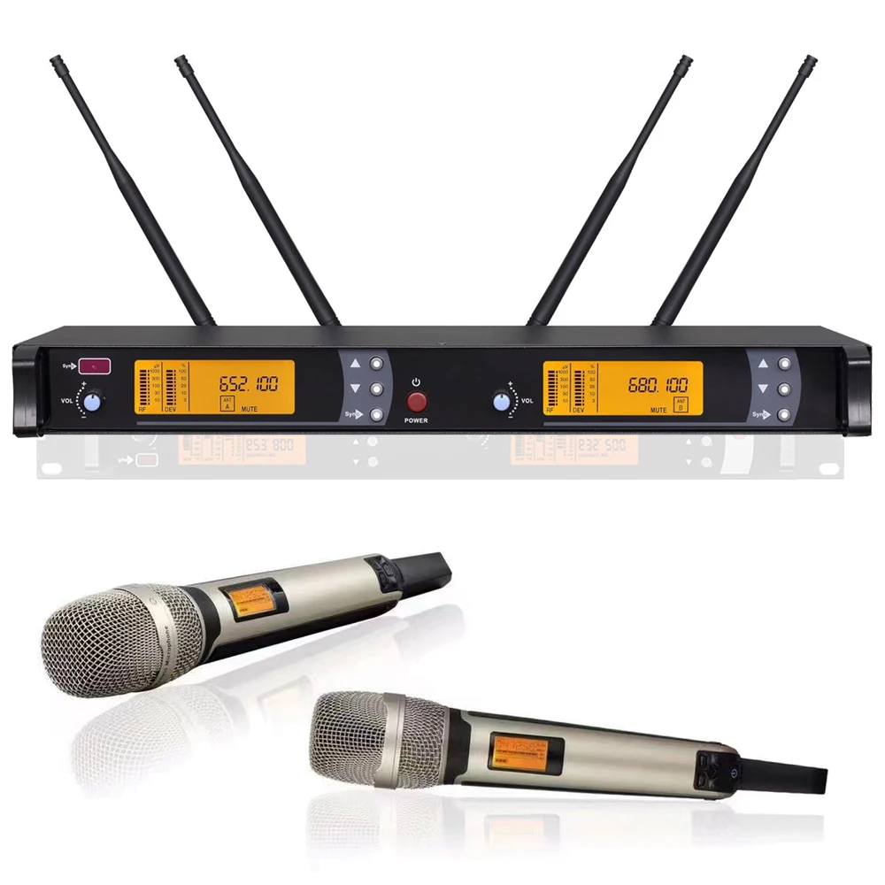 Оригинальная YAMAH 2 SKM9000 UHF беспроводная микрофонная система для караоке ручная