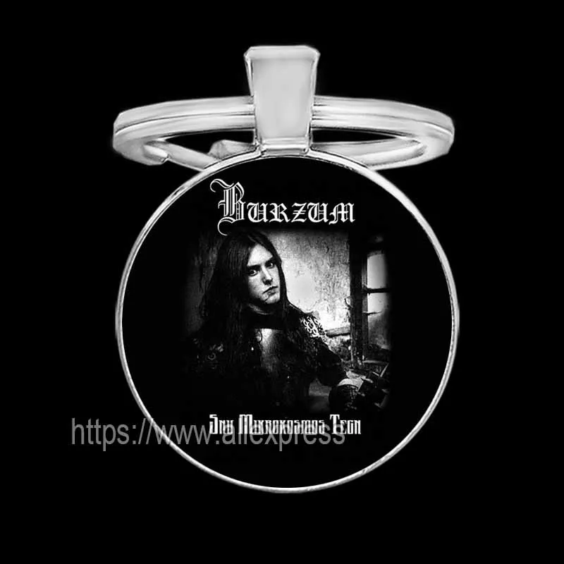 Норвежская группа черные брелоки Burzum для мужчин крутой стеклянный брелок для ключей (art.: 3920c07319c8a) - 3920c07319c8a