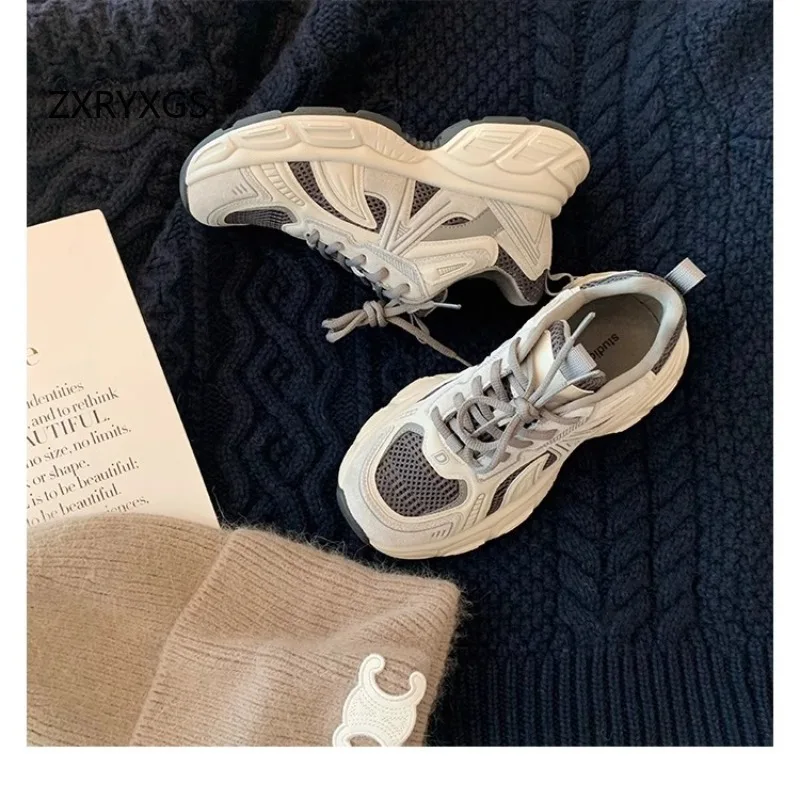 ZXRYXGS премиальные сетчатые дышащие и удобные женские кроссовки из воловьей кожи