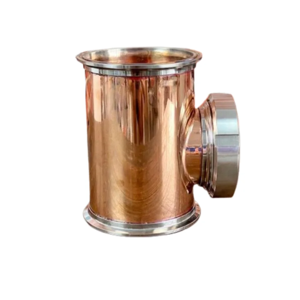 Медный тройник 4 дюйма (102 мм) диаметром 119 мм для пузырьковых пластин. Деталь