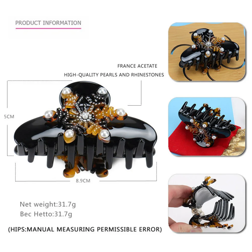 Классический снежный зажим для волос женщин и девочек ювелирные изделия ручной