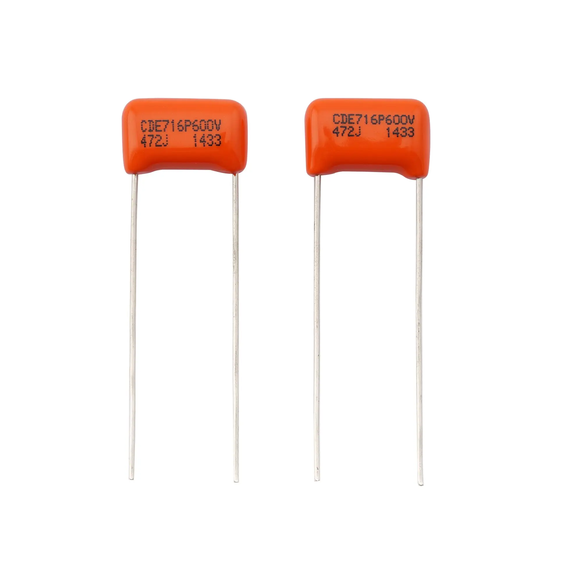 

CDE Sprague Orange Drop Capacitors Tone Caps Polypropylene .0047uF 716P 472J 600V for Guitar or Bass (Set of 2)