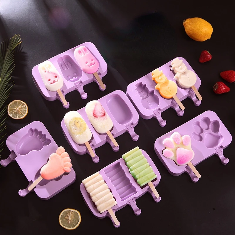 

Silicone ice cream mold reusable ice cream mold DIY household ice cream mold baking mold