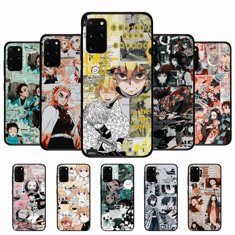 

Kimetsu No Yaiba Demon Slayer Anime Phone Case For Samsung S 9 10 20 21 22 23 30 23plus lite Ultra FE S10lite Fundas