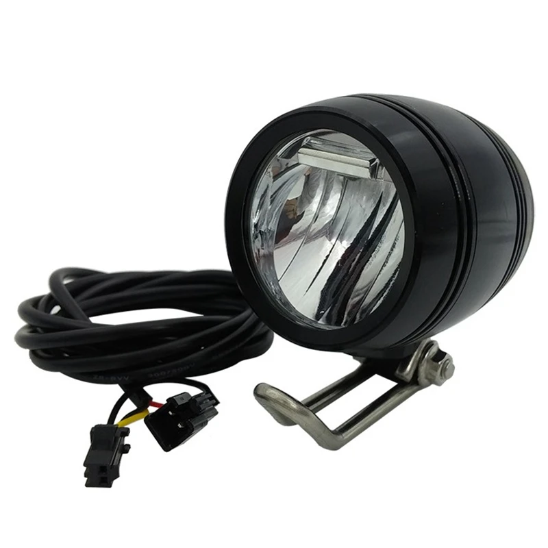 

6V-80V 24V 36V 48V 60V Universal Compatible 3W 100LUX Bike Electric Bicycle E-Bike Headlight Front Light Head Light Lamp