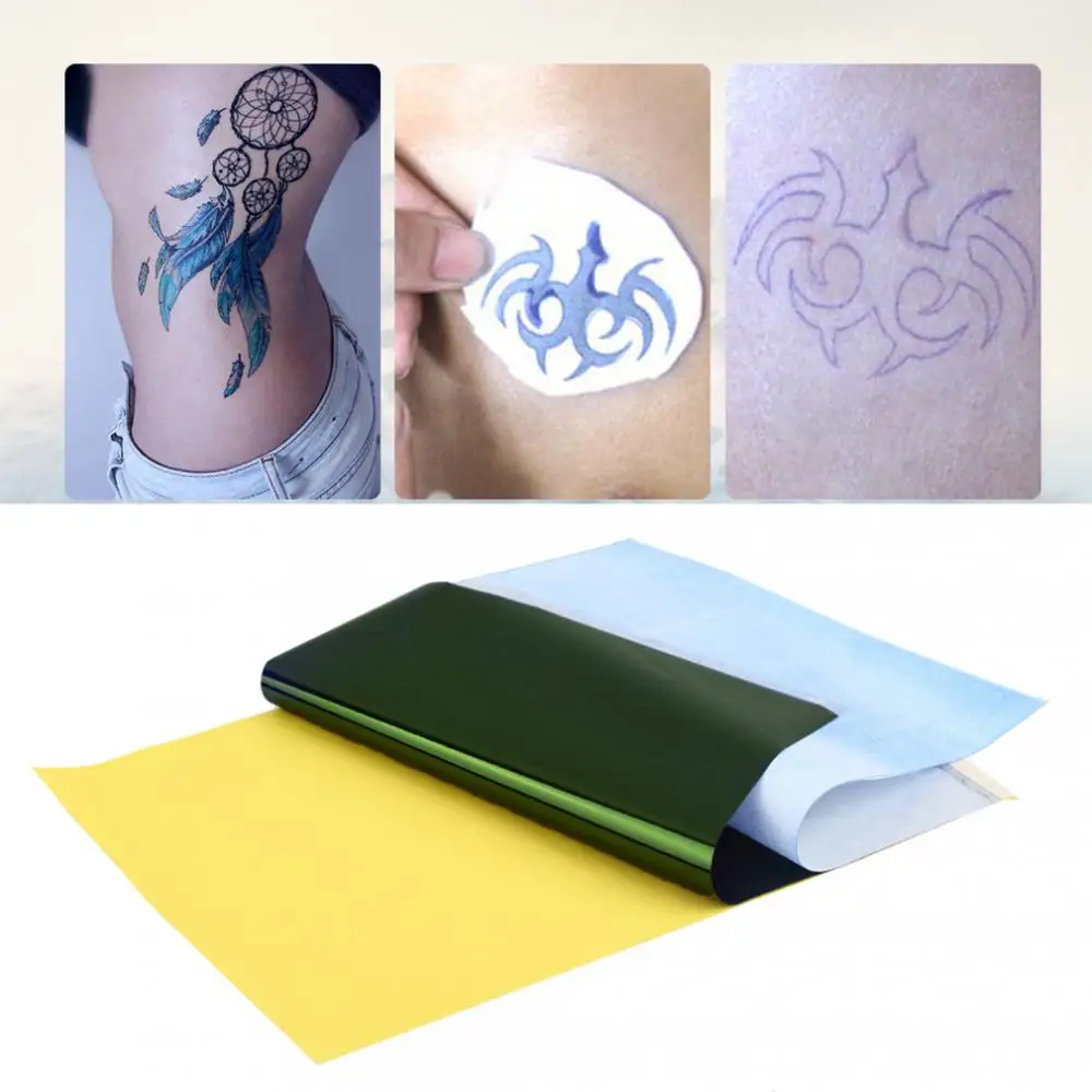 

10PCS Tattoo Transfer Paper Spirit Master Stencil Copier Sheets Of Thermal Carbon Tattoo Paper For Tattoo Supply A4 Paper Size