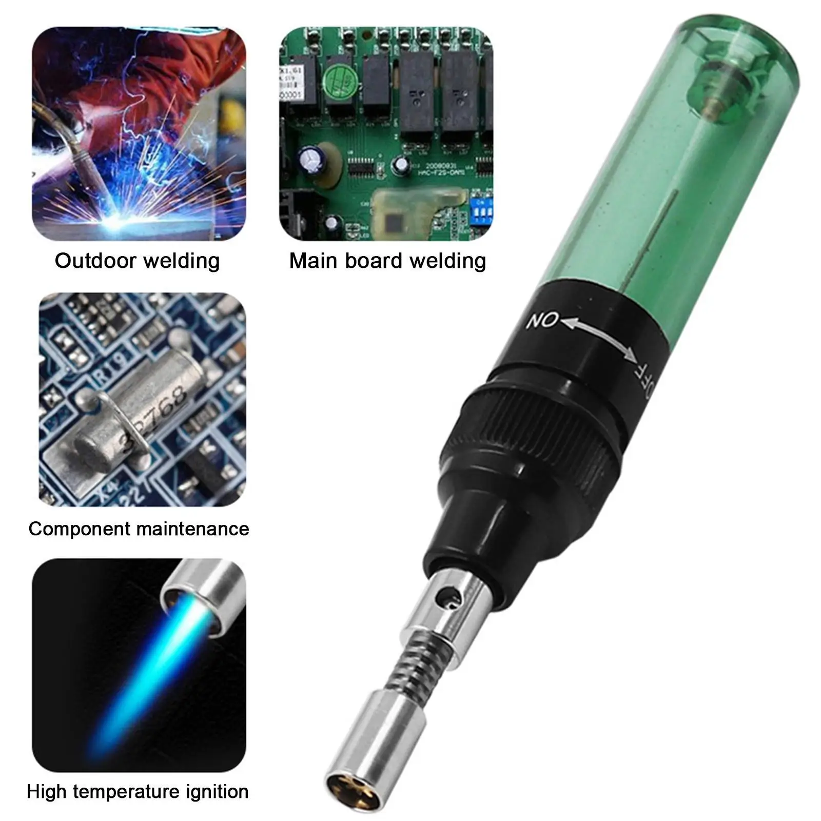 

3 In 1 1300 ℃ Portable Welding Torch Welding Tool Soldering Iron Gas Blow Torch Gun Wireless Heating Tool Blow Pen