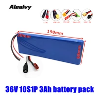 36v 10s1p 3ah 42v 3200mah 18650 lithium ion battery 36v battery pack ebike electric car bicycle scooter 20a bms 500w t pluydc