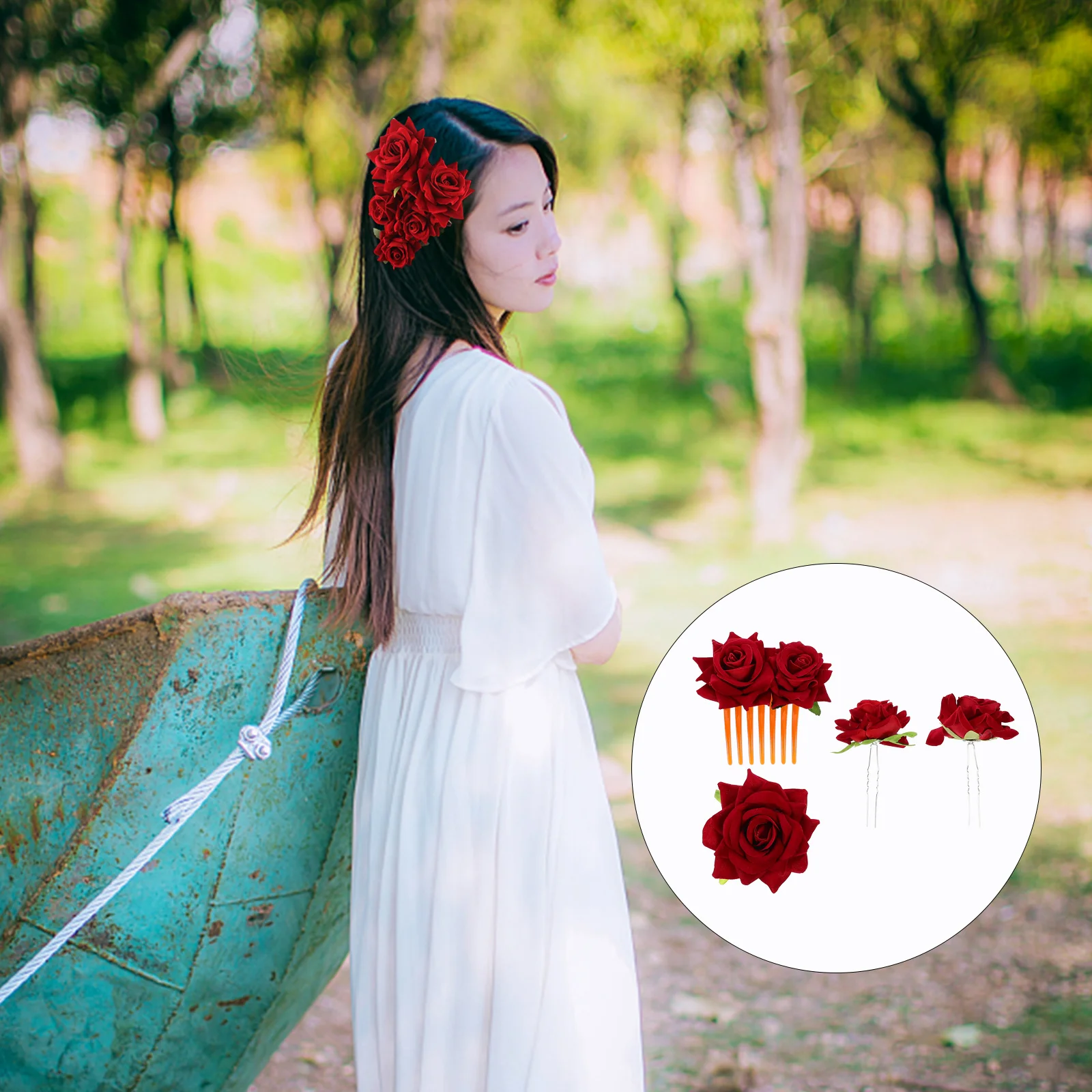 

1 комплект, Реалистичная Роза, элегантная Свадебная фотосессия