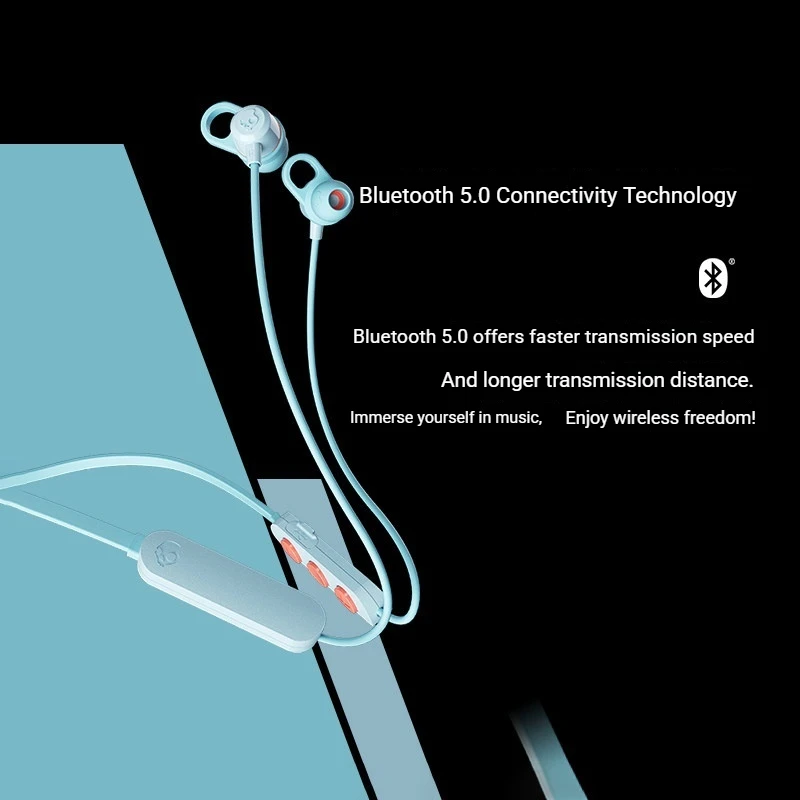 Фото Беспроводные спортивные наушники Skullcandy Jib Plus с Bluetooth 5.0 и встроенным микрофоном для тренировок, бега и занятий в спортзале №3