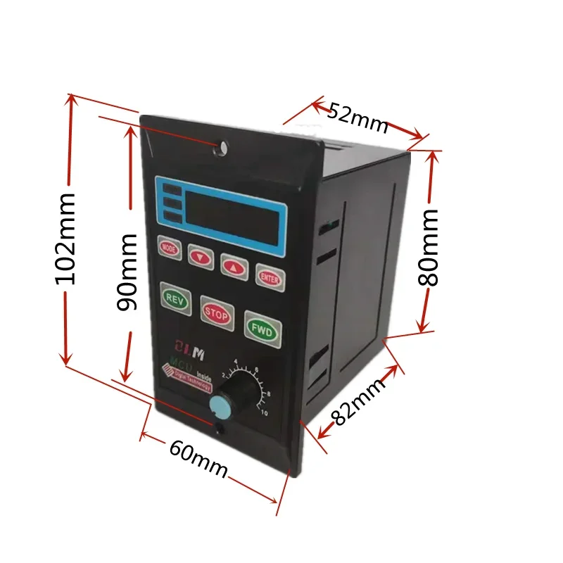 220 В интеллектуальный цифровой дисплей контроллер скорости редукторного
