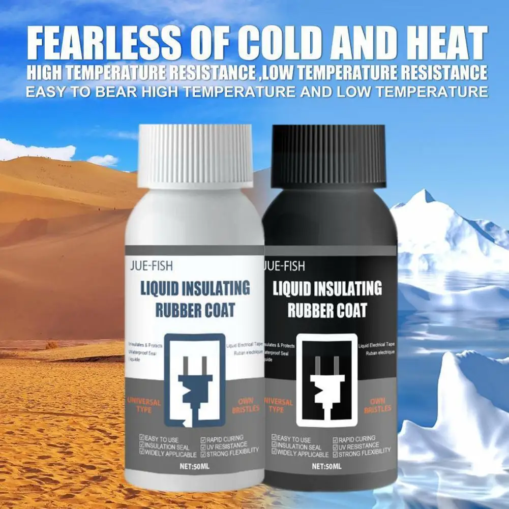 

Liquid Electrical Tape Glue Strong Sealing Waterproof Dielectric Coating Heat-resistant For Electrical Data Cable Sealant 5 X4a4