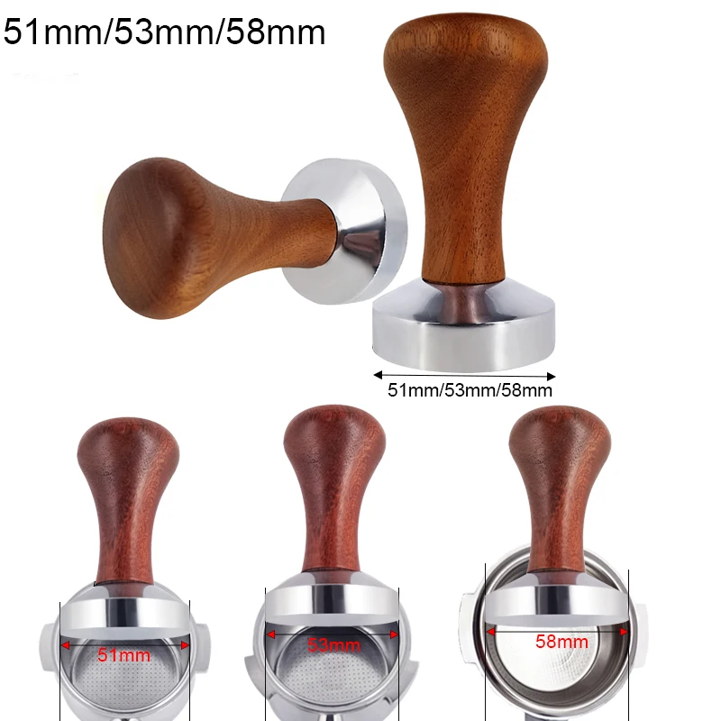 

1PCS 51mm/58mm Coffee Barista Espresso Flat Tamper Base Press Mat Dosing Ring Coffee Basket Portafilter Holder