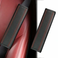 car seat belt pu leather safety belt shoulder cover breathable protect seat belt padding pad seatbelt cover car accessories