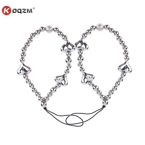 Подвеска для телефона, оригинальный дизайн, пластиковая веревка с бисером в виде сердца для телефона, женщин, мужчин, короткие ремешки для сотового телефона, брелки