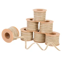 10m nature jute burlap roll cord string twine burlap diy craft sewing handmade accessories wedding gift wrapping cord decoration