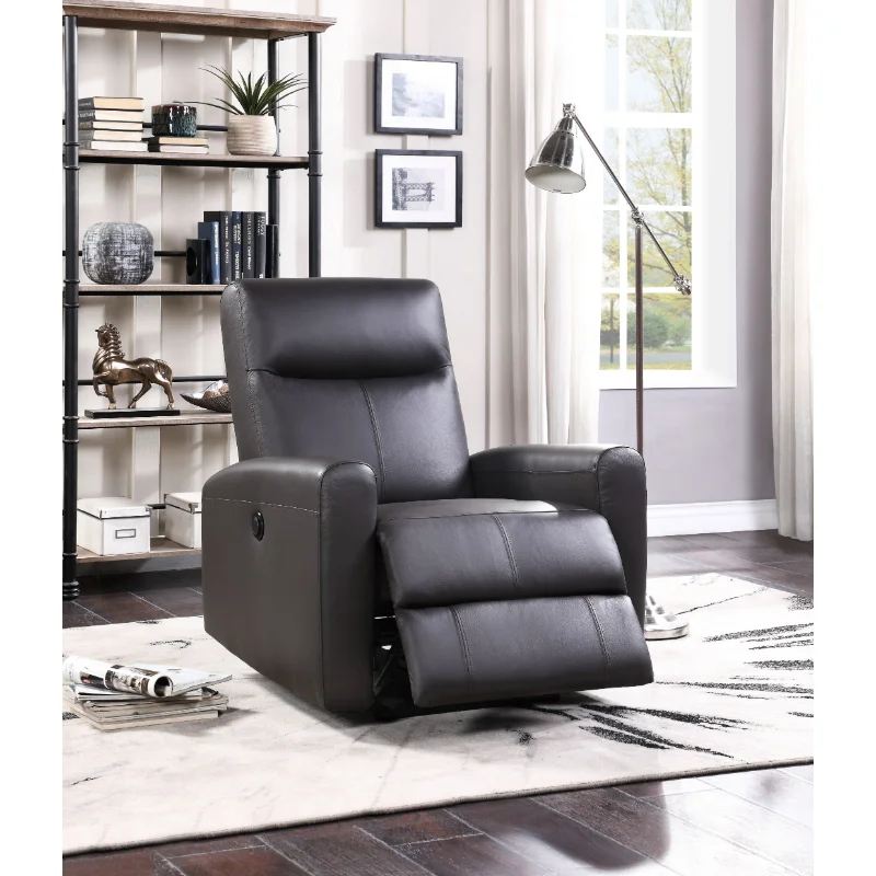 

ACME Blane Recliner (Power Motion)\ Brown Top Grain Leather Match 59773 Brown Leather [US Stock]