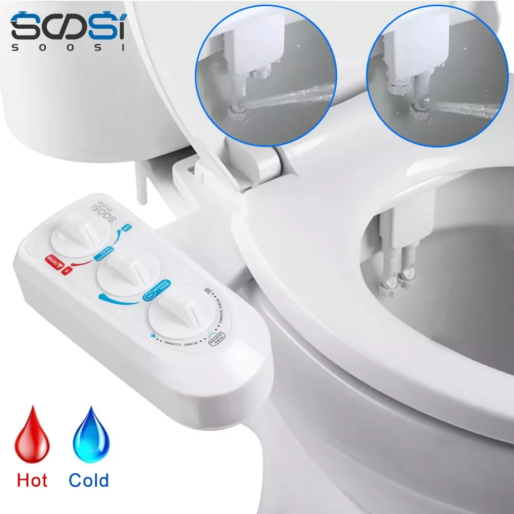 

Toilet Flushing Sanitary Device Bidet Toilet Seat Practical Toilet Sprayer Nozzle Bidet Part Cleaning Adsorption SS2000