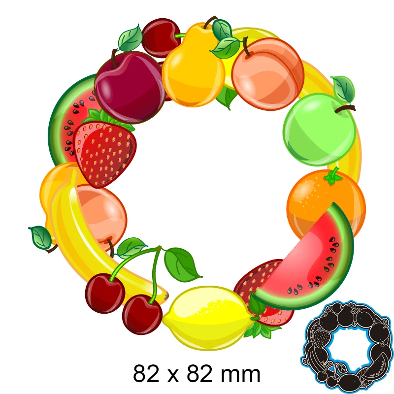 

Вырубные штампы в виде фруктов, новые модели, тиснение, бумага, альбом, карточка, нож-пуансон, форма 79*123 мм