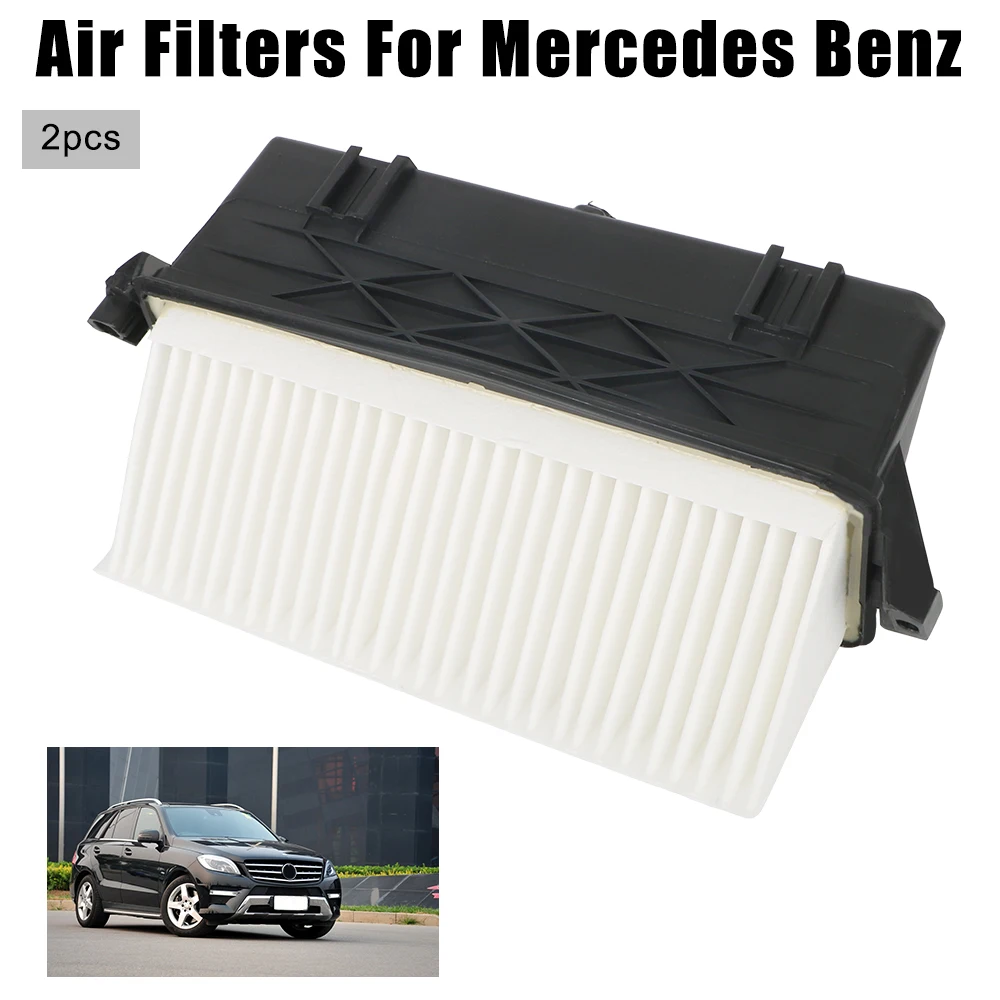 

Автомобильный воздушный фильтр для Benz Gle W166 Gl X164 X166 W463 W164 Ml 350 2012-2016 для Mercedes Benz GL ML S-CLASS GL350 ML350 S350, 2 шт.