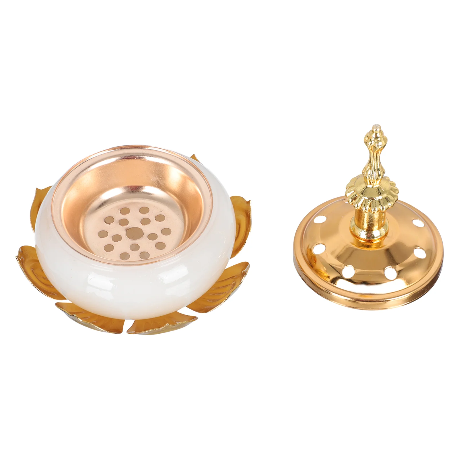 

Burner Holder Ash Censer Bowl Catcher Decor Tray Ornament Frankincense Decoration Iron Aroma Shaped Coil Stand Stick Vintage