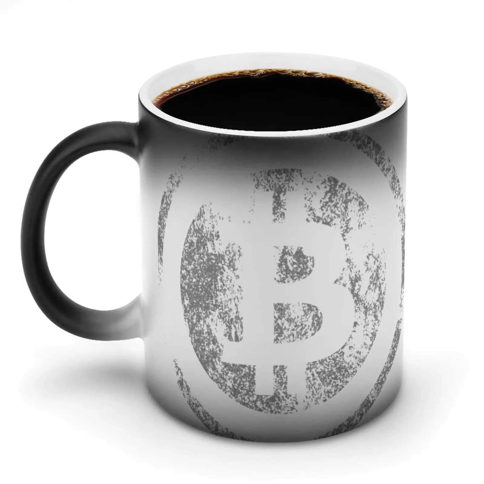 

Кружка с винтажным логотипом биткоина, Крипто-цифровая валюта для майнинга, эфириум, литекоин, керамическая кружка для кафе, модные чашки с изменяющимися цветами