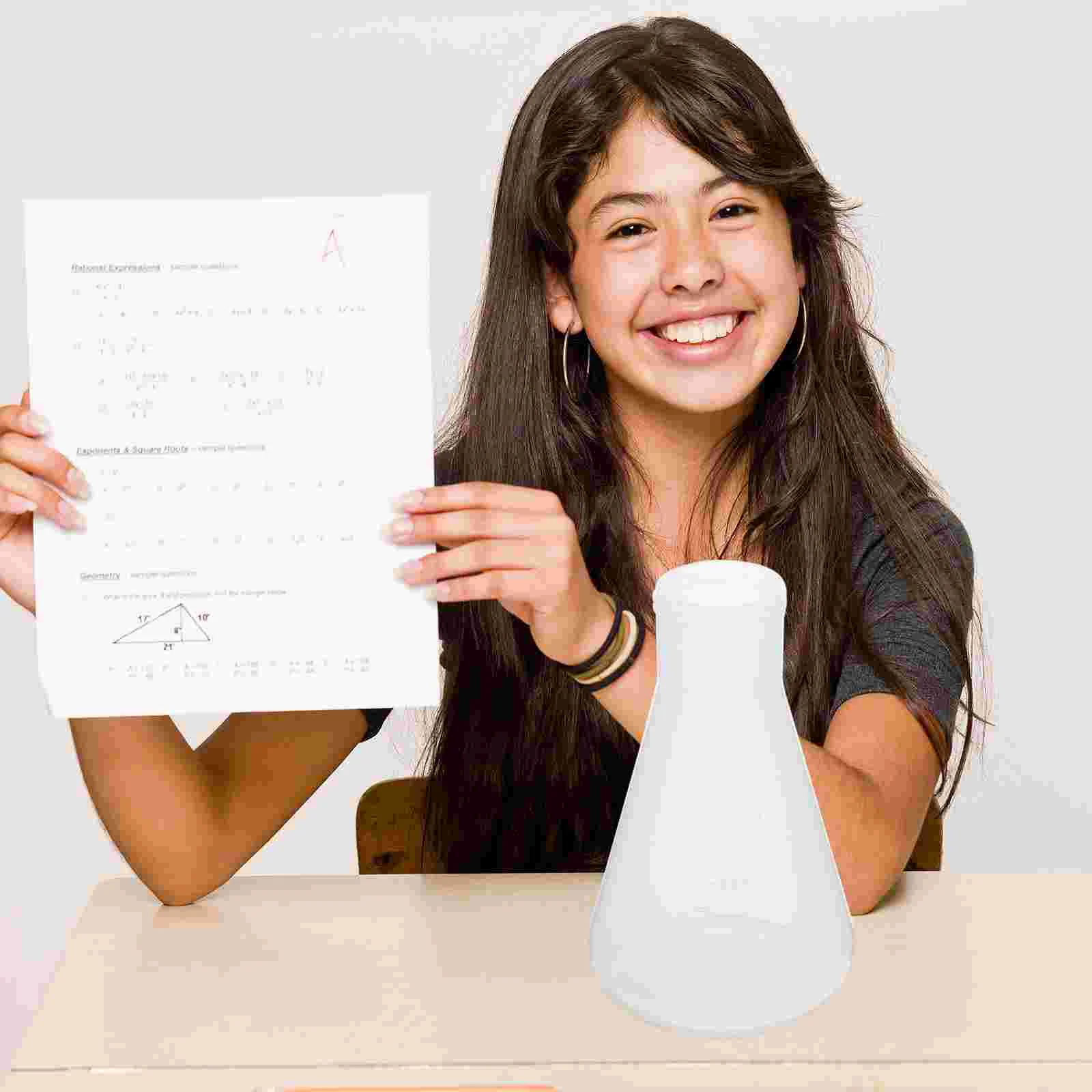 3 шт. пластиковая колба стеклянная научная коническая для лабораторного