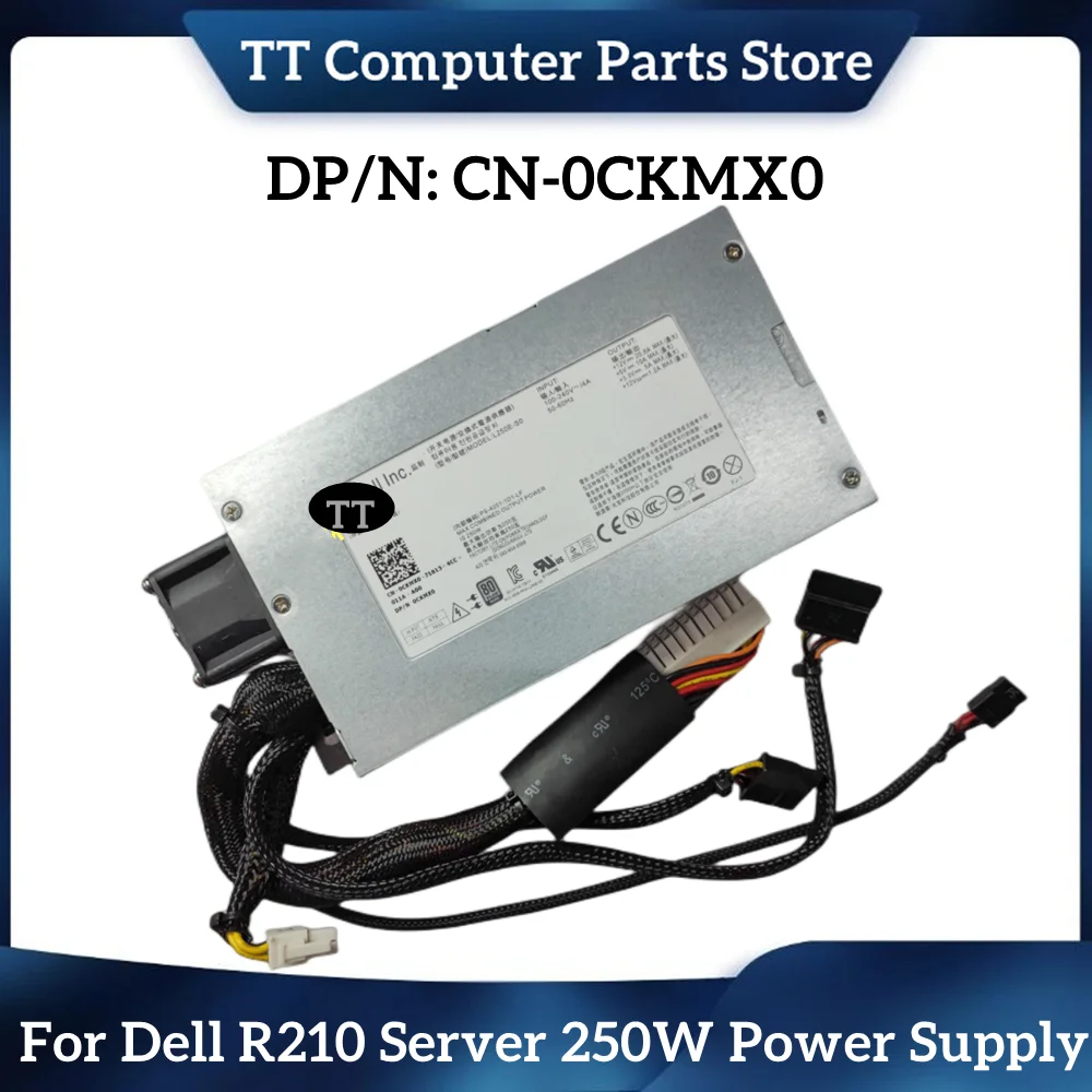 TT For Dell R210 Server 250W Power Supply N250E-S0 CN-06HTWP-17972 06HTWP 6HTWP 0CKMX0 CKMX0 Fast Ship