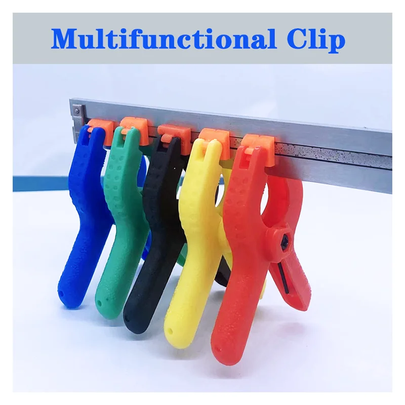 

Colorful Clamps For Curtains Woodworking Tool Nylon Plastic Corner Clamps Furniture Use Vise Clothes Artboard Fixed Springs Clip