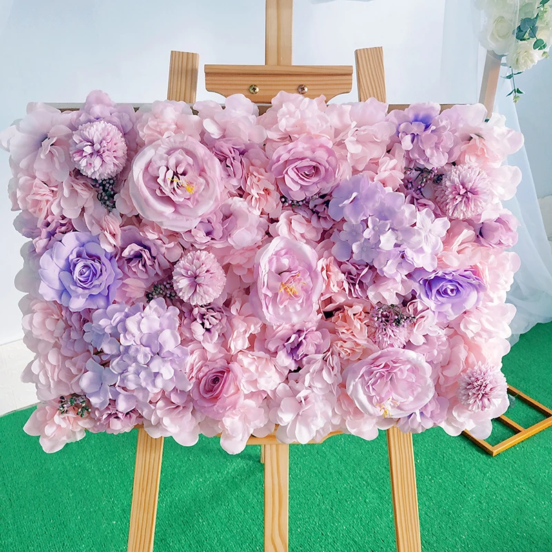 

40X60CM Artificial Hydrangea Peony Rose Flower Wall Party Wedding Arch Background Wall Decoration Home Balcony Hanging Layout