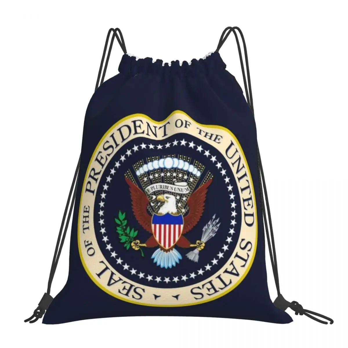 

Seal Of The President Of The United States Backpacks Drawstring Bags Drawstring Bundle Pocket Sports Bag Book Bags For Man Woman