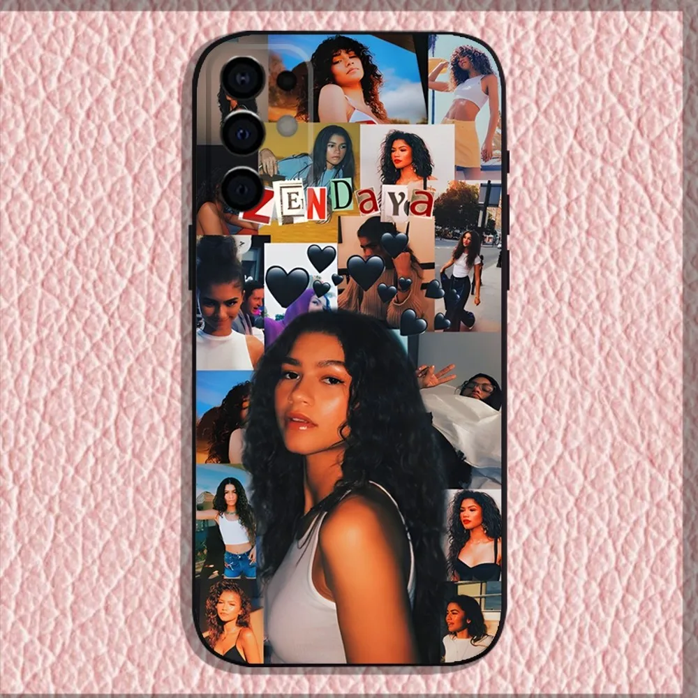 Z-Zendaya Phone Case For Samsung S24 S21 S22 S23 S30 Ultra S20 Plus Fe Lite Note 10 9 5G Black Soft Shell