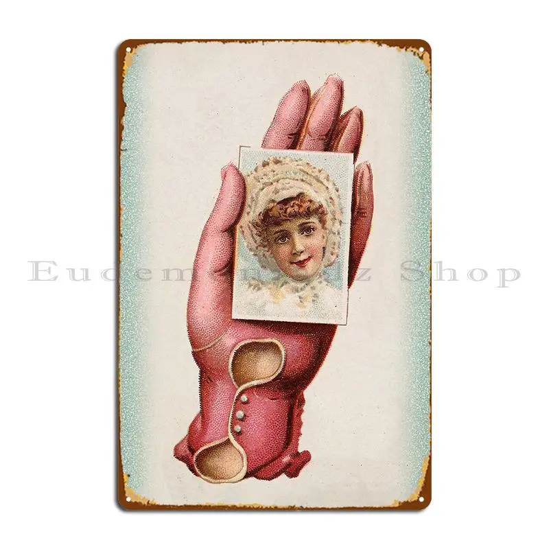 Винтажная Женская Художественная печать C 1890 металлический плакат с табличкой