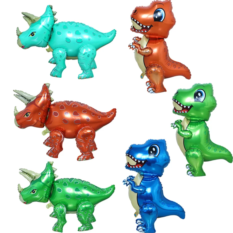 

1Pc Large 4D Dinosaur Foil Balloons Cartoon Animal Air Globos Home Birthday Party Decoration Supplies Baby Shower Toys Kids Gift