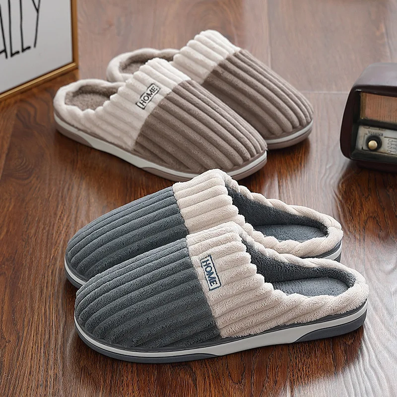 Winter Warm Plush Soft Comfort Shoes Couples Casual Bedroom 