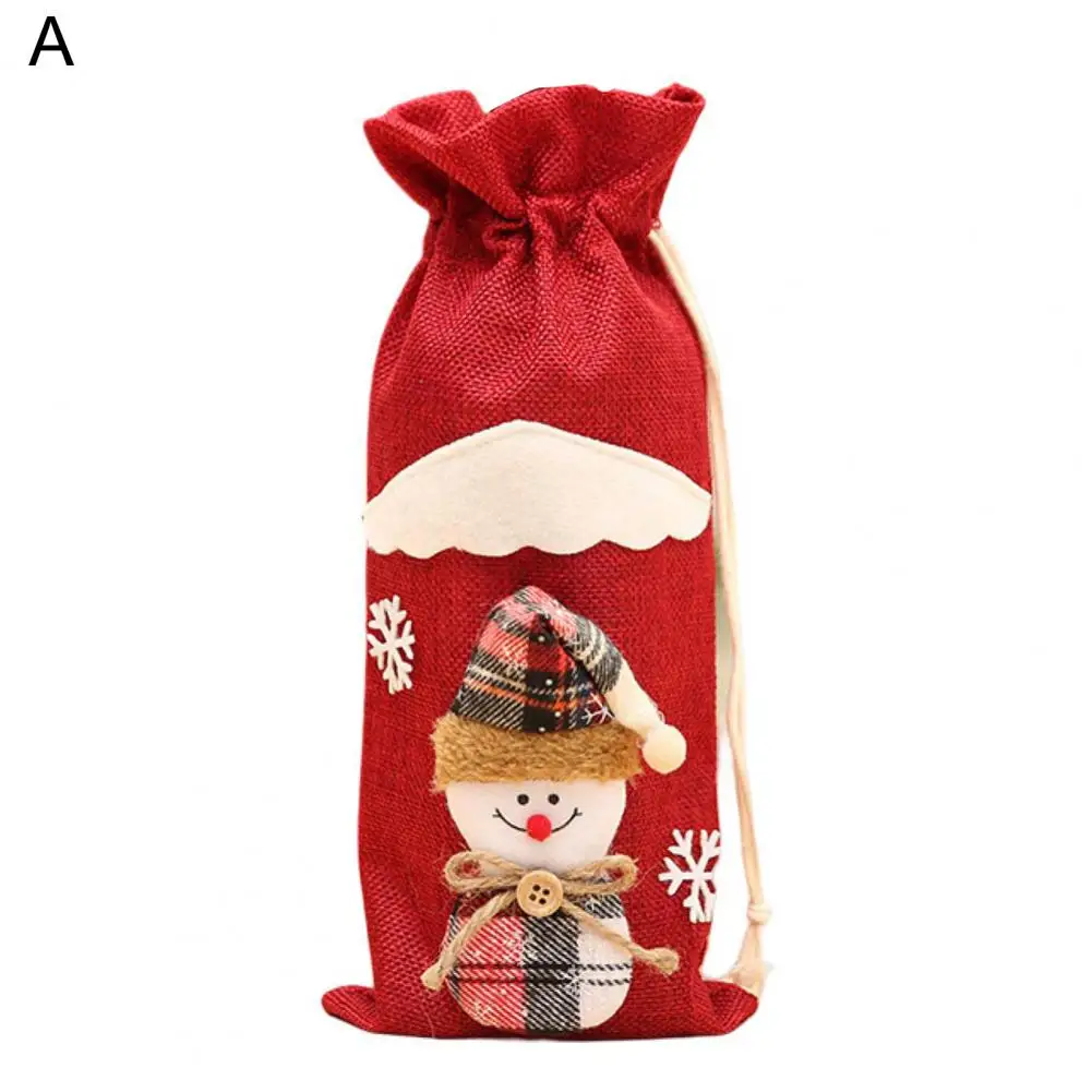 

Christmas Decoration Soft Snowmen Elk Christmas Wine Bottle Clothes for Christmas