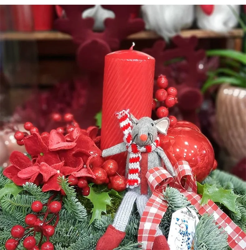 MintHome Новые рождественские ленты Вязание Вовняная нить Лента Рождественский