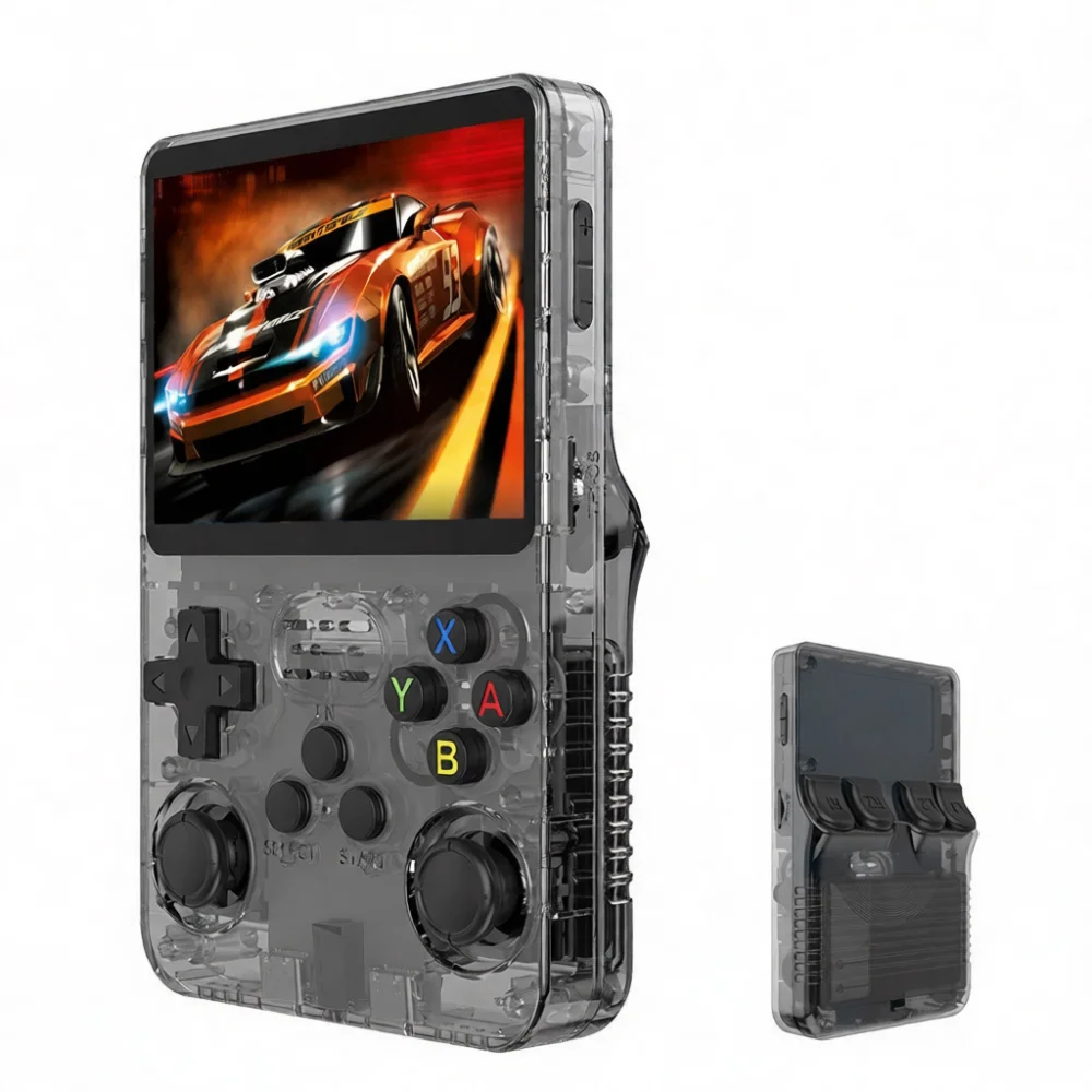 Фото Игровая консоль R36S, портативный ретро-эмулятор, портативный HD 3D-экран, четырехъядерный процессор, открытый исходный код Linux, аркадный автомат. №3