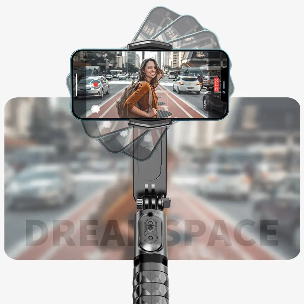 

Селфи-палка со штативом и стабилизатором Bluetooth для камеры со спортивсветильник ением, со съемной ручкой K6w0