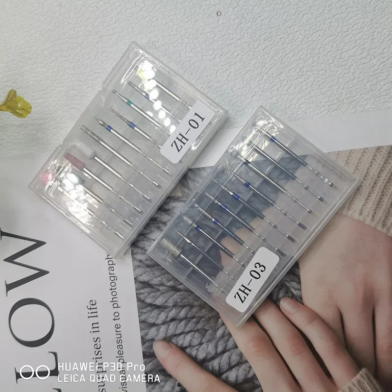 Набор насадок для полировки ногтей из вольфрамового сплава