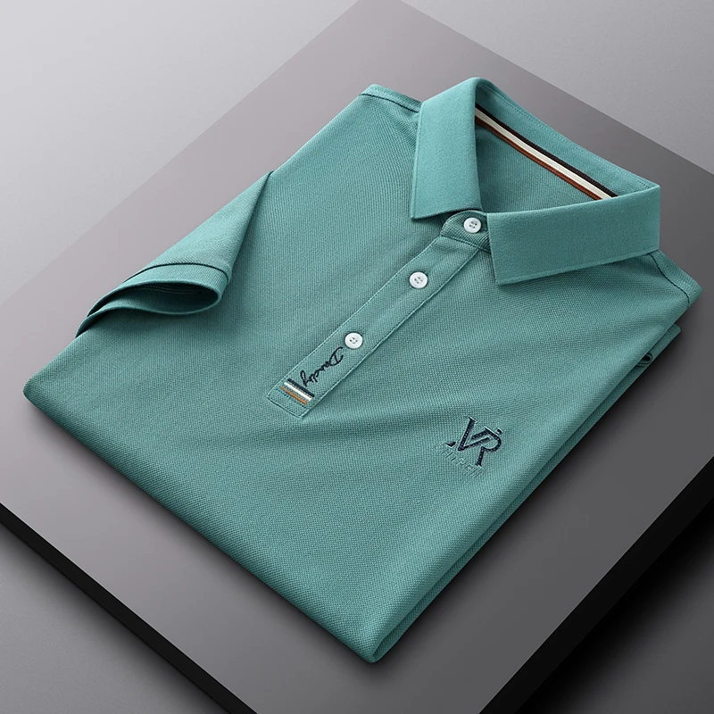 

2022 Designer Pure Color Polos Luxury Classic Logo Cotton Tshirts High-quality Embroidery Short Sleeve Men's Clothing Top Grade