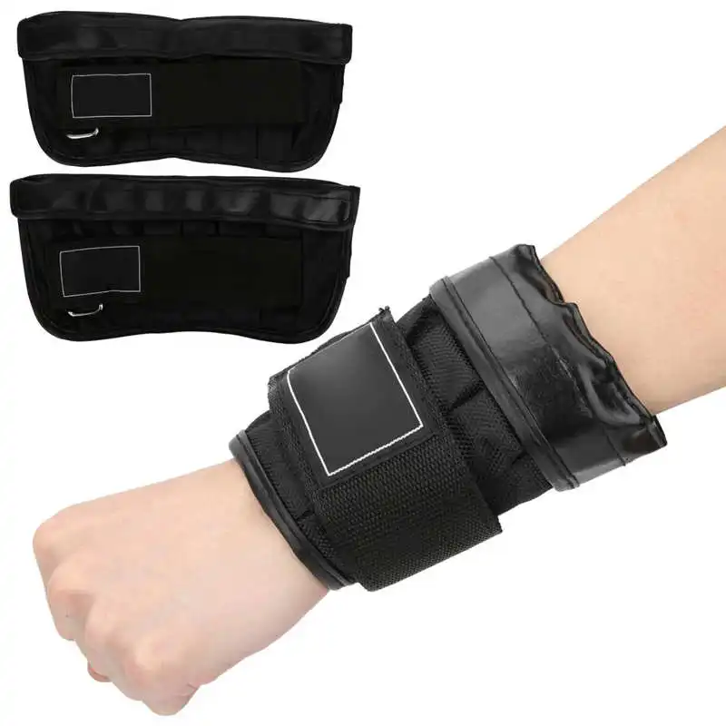 

Plate Weight Anti-wear Fitness Hand Artificial Sandbag Hold Wrist Can Weights Adjustable Bandage Steel Leather Wristband