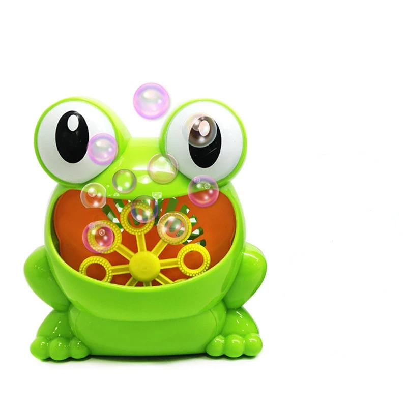 

1pcs Cute Funny Frog Automatic Bubble Machine Blower Maker Party Summer Outdoor Toy for Kids Classic Bubbles Toys