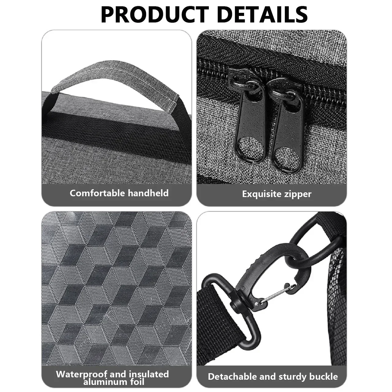 Портативная сумка для обеда водонепроницаемая многоразовая изолированная