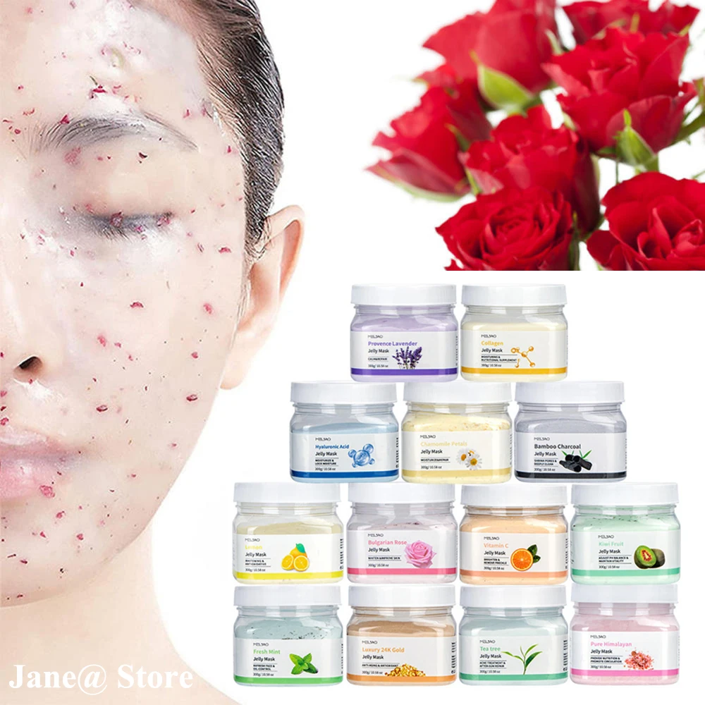 

300g Soft Hydro Jelly Mask Powder Anti-Aging Brighten Peel Off Diy Facial Mask Crystal Flower Mask Powder Spa Beauty Skin Care