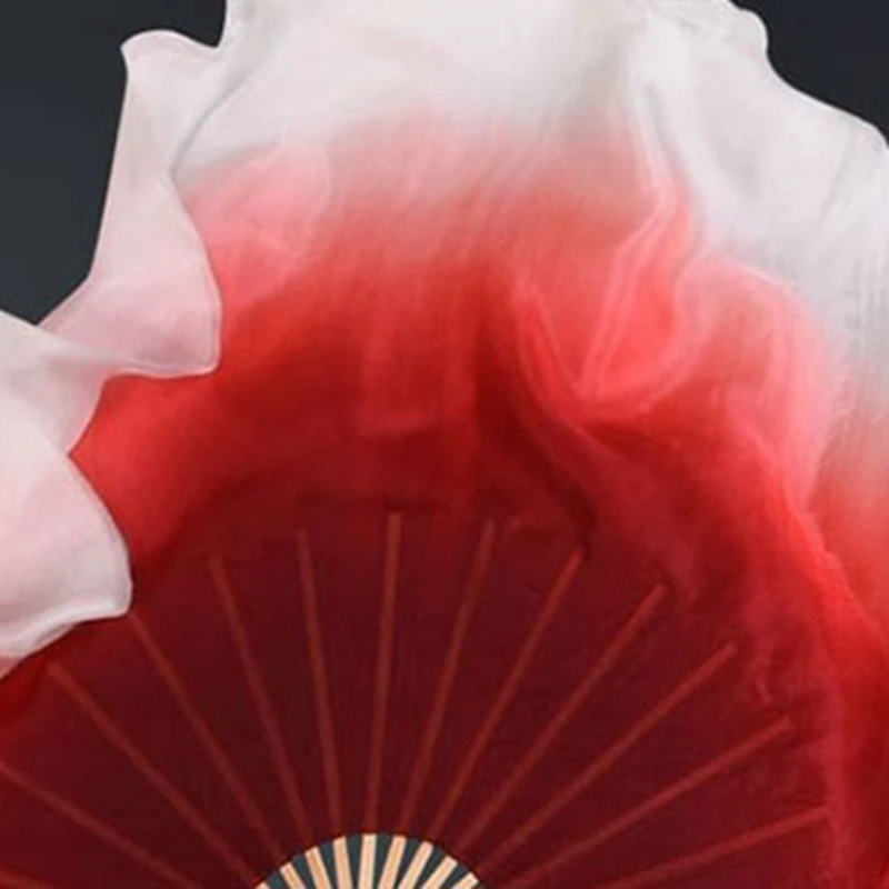 Фата ручной работы для танцев цветная шелковая народного танца фата покраски (1 л