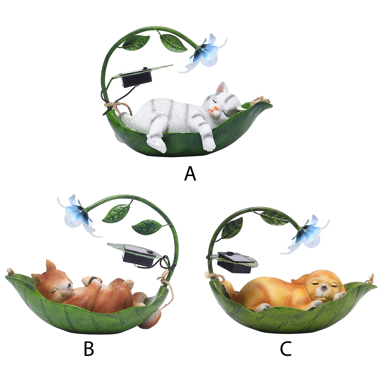 Солнечная статуя кошки и собаки подвески из светящейся смолы подвесной